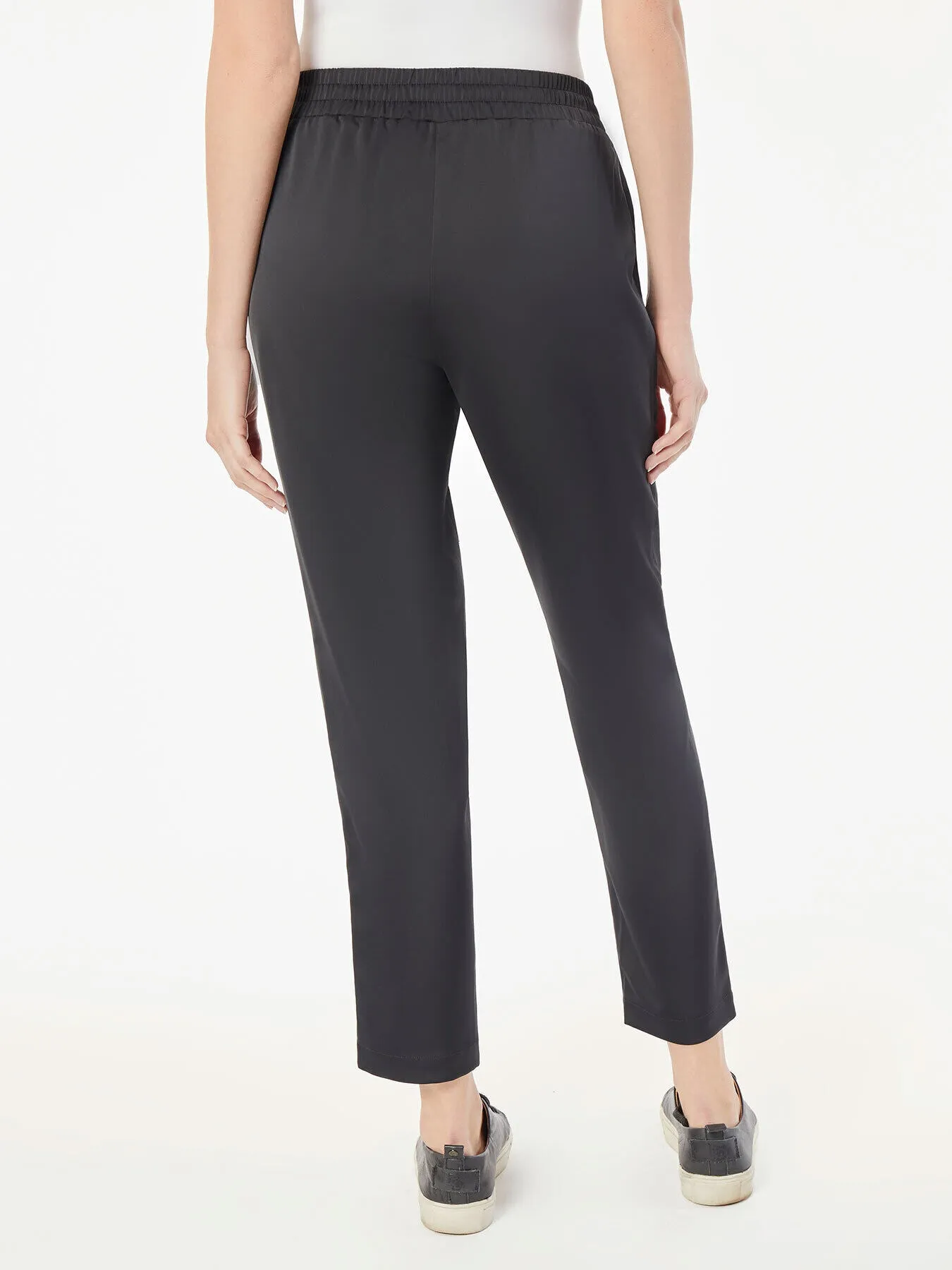 Plus Size Pull-On Satin Dress Pants