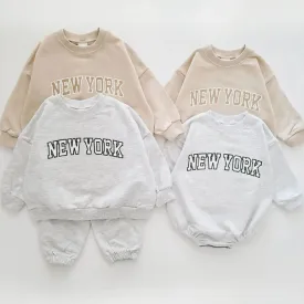 "NewYork" Children Sweatshirt and Pants Outfit