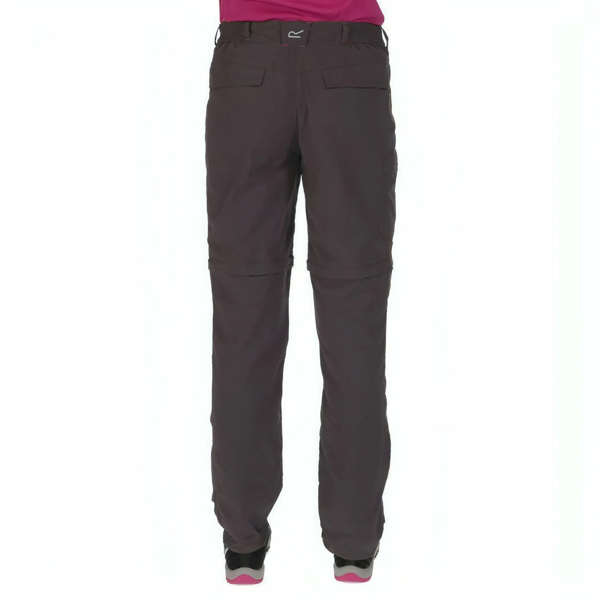 Regatta Chaska Zip Off (Regular) Womens Walking Trousers - Grey