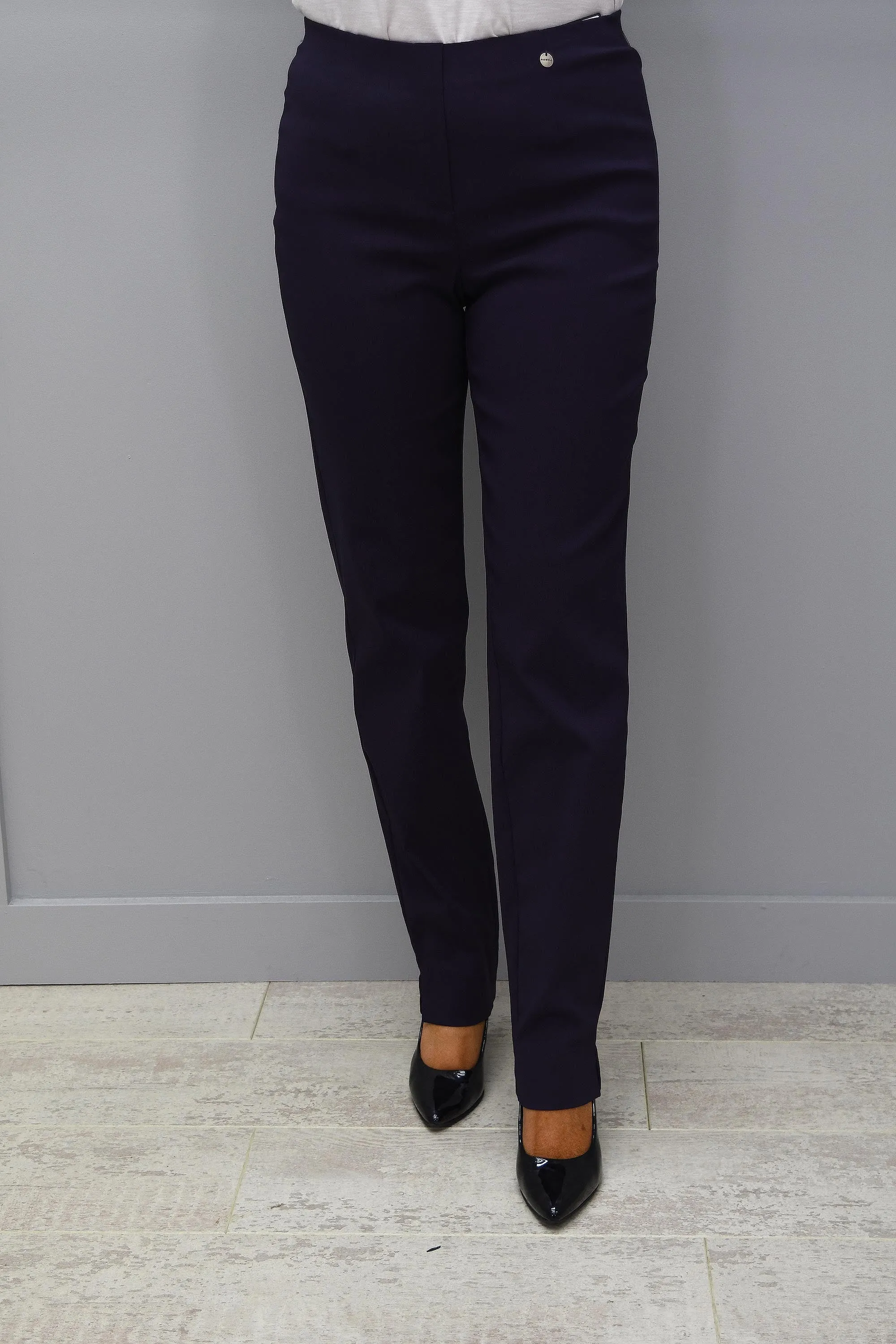 Robell Marie Aubergine Petite 29" Trousers - 51412 5499 581K