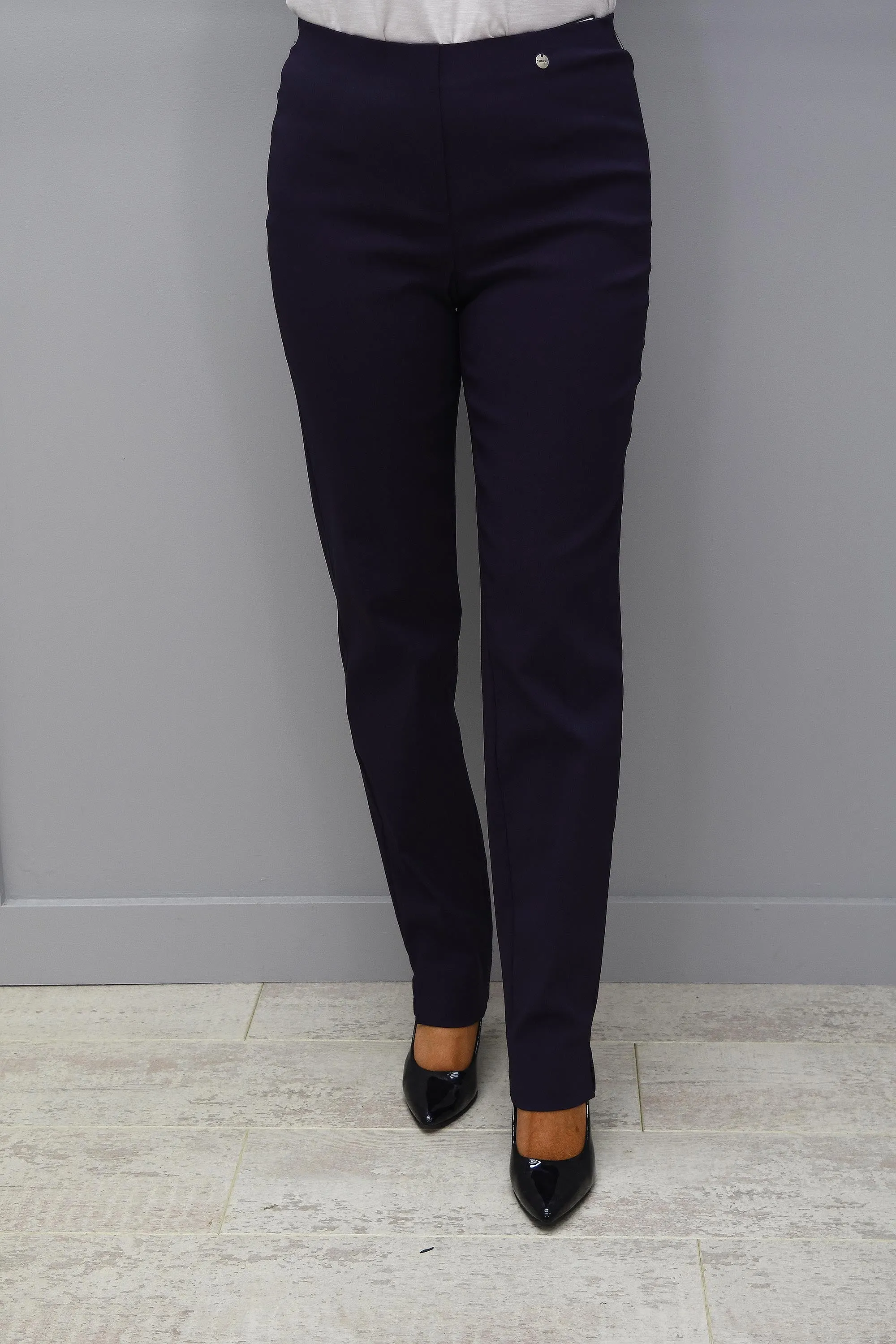 Robell Marie Aubergine Petite 29" Trousers - 51412 5499 581K