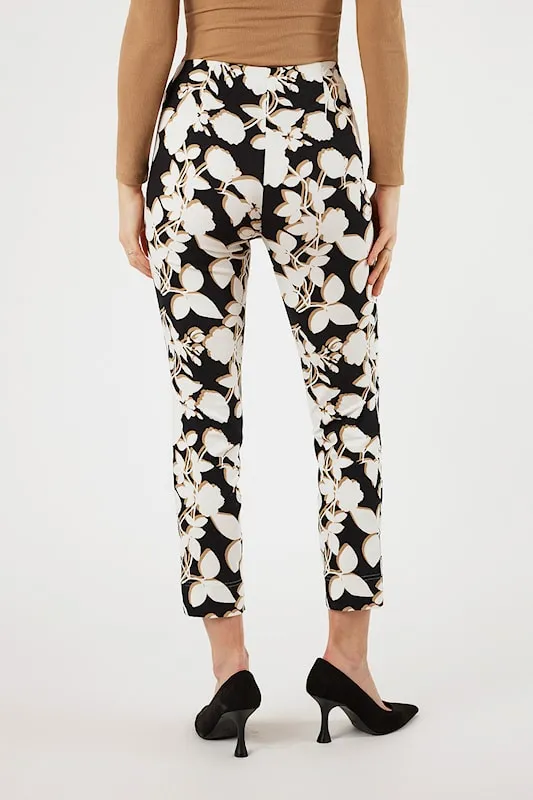 Robell Rose Trousers in Graphic Floral