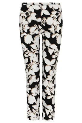 Robell Rose Trousers in Graphic Floral