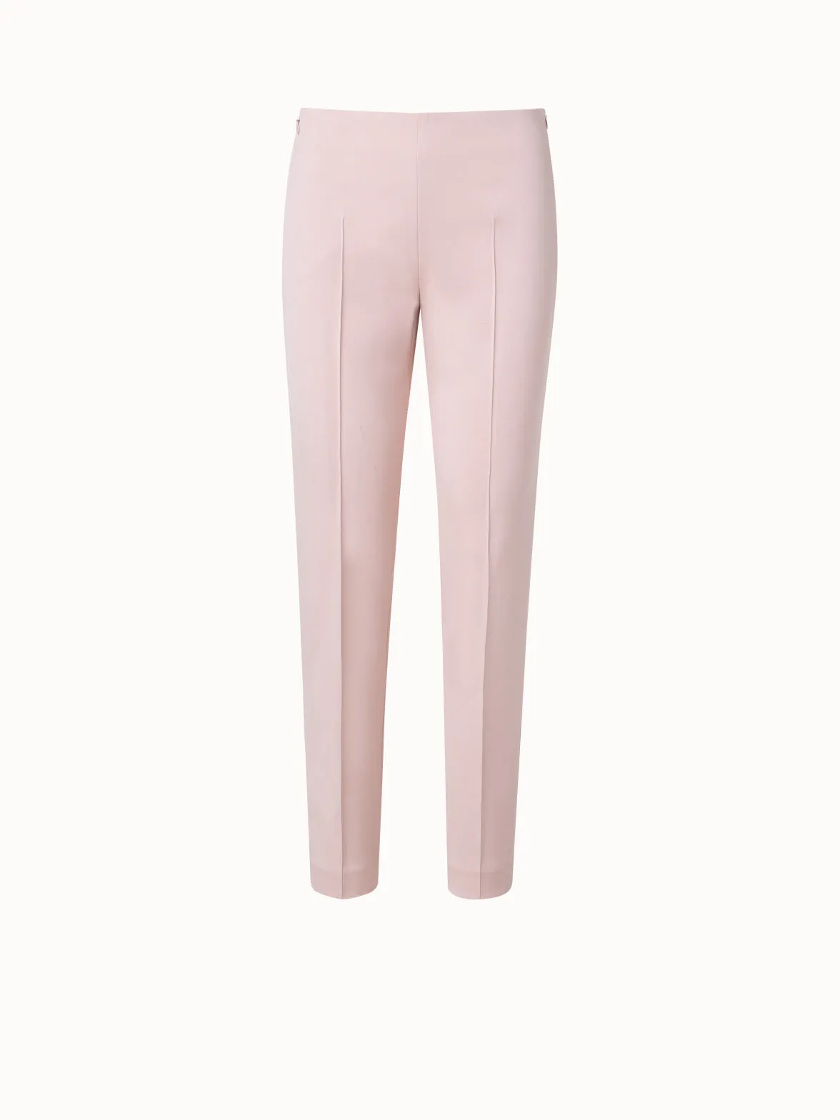 Silk Stretch Crêpe Slim Pants