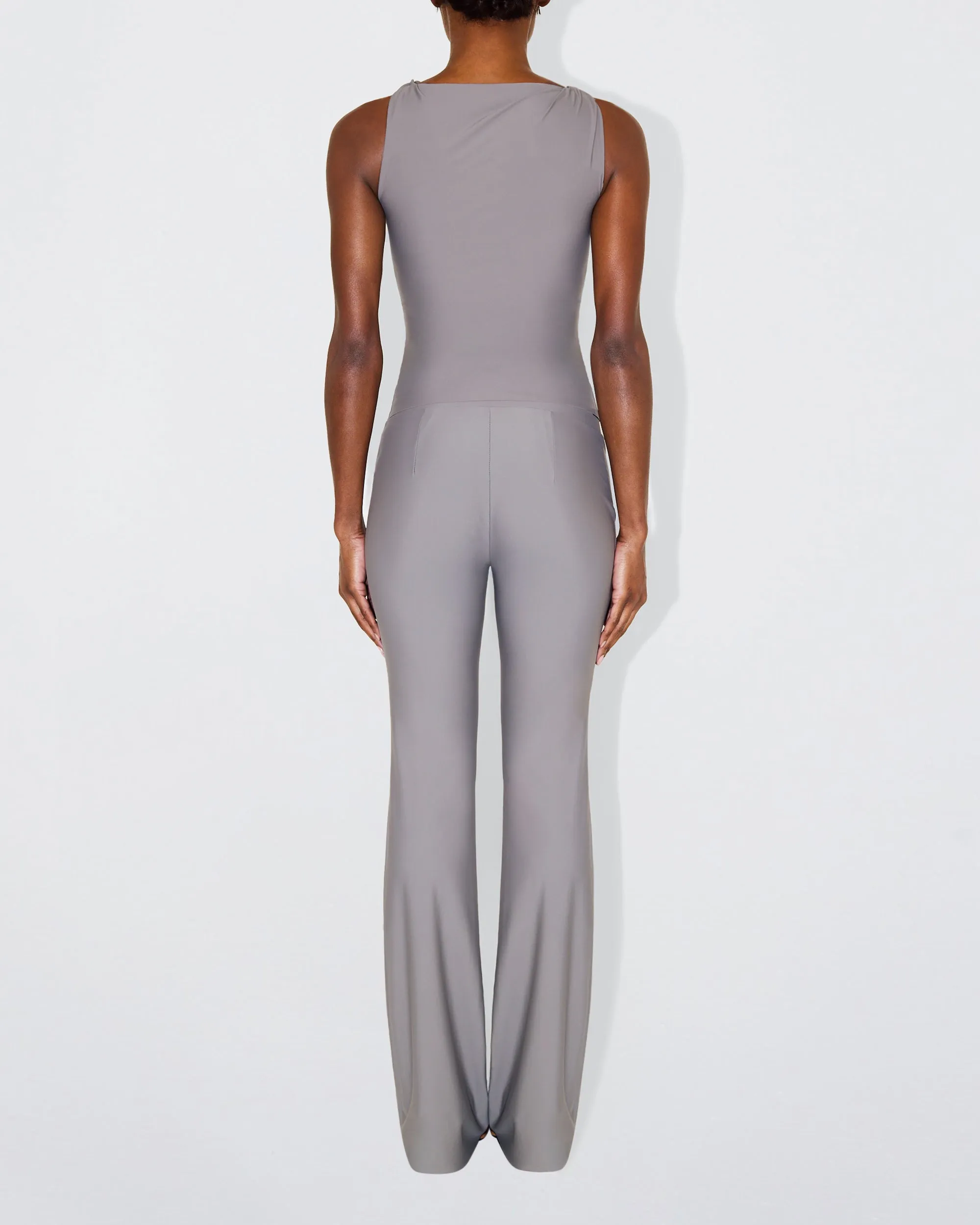 Sleek Stretch Low Rise Pant | Steel Grey