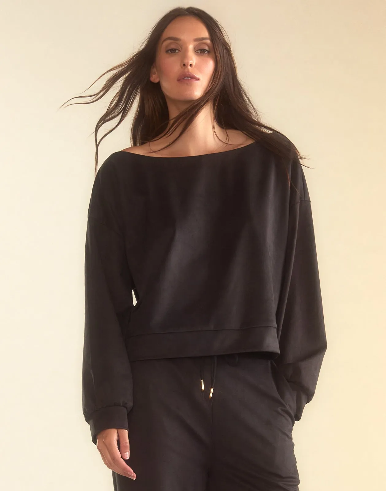 Sleek Ultrasuede Pullover