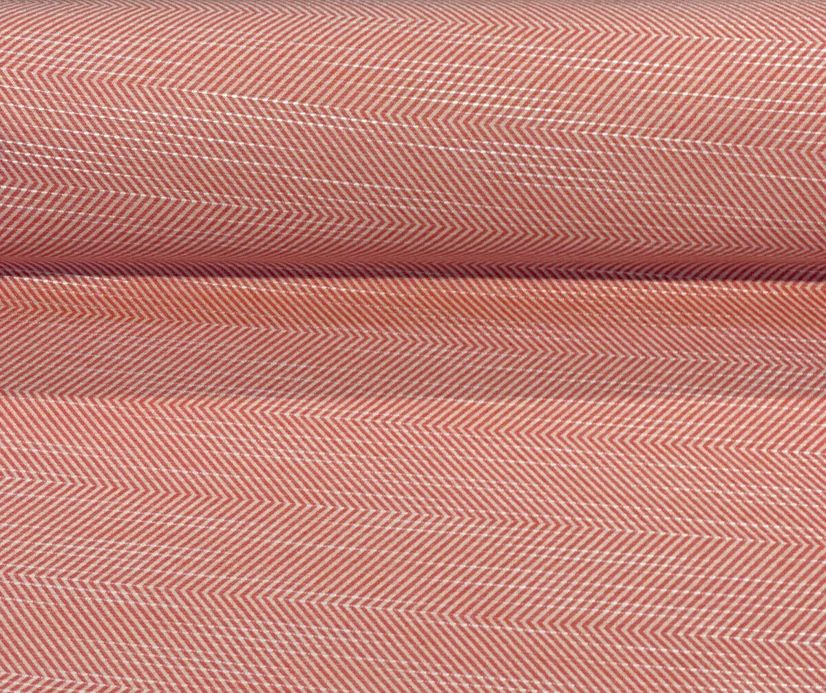 Sunbrella Annex Guava Pink Herringbone Outdoor Upholstery Fabric By the yard