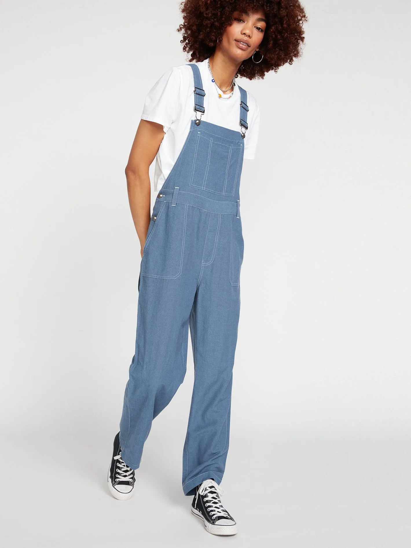 Sunday Strut Overalls - Flight Blue