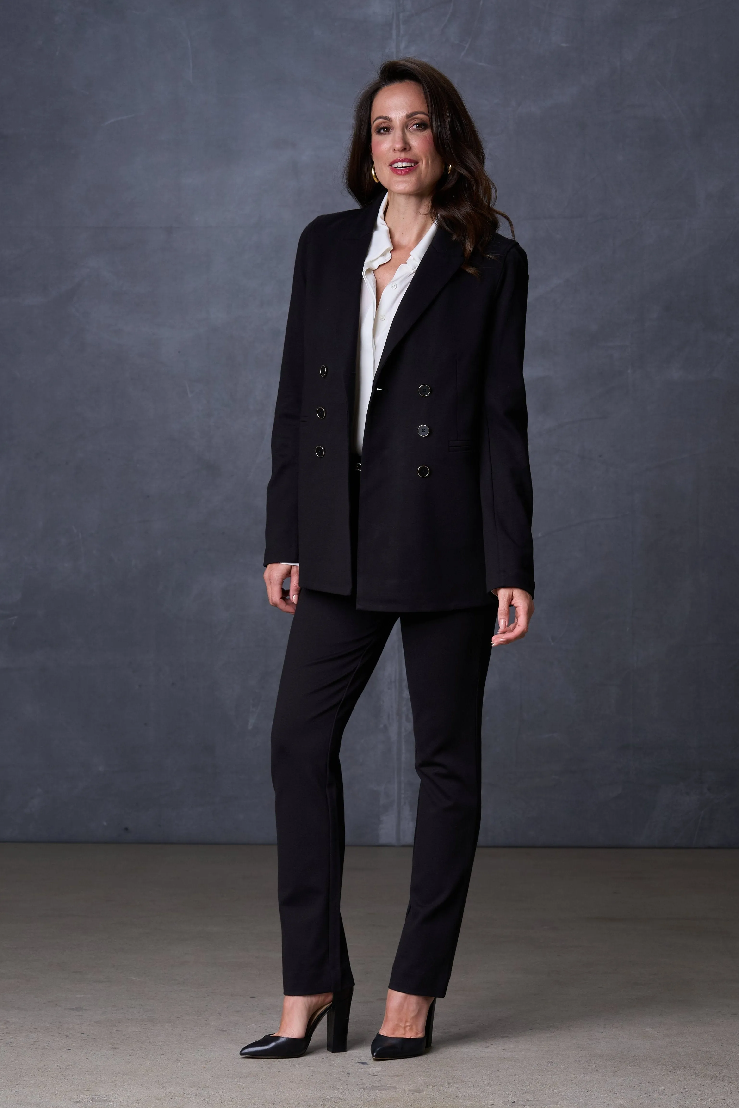 The Dominique Blazer Black