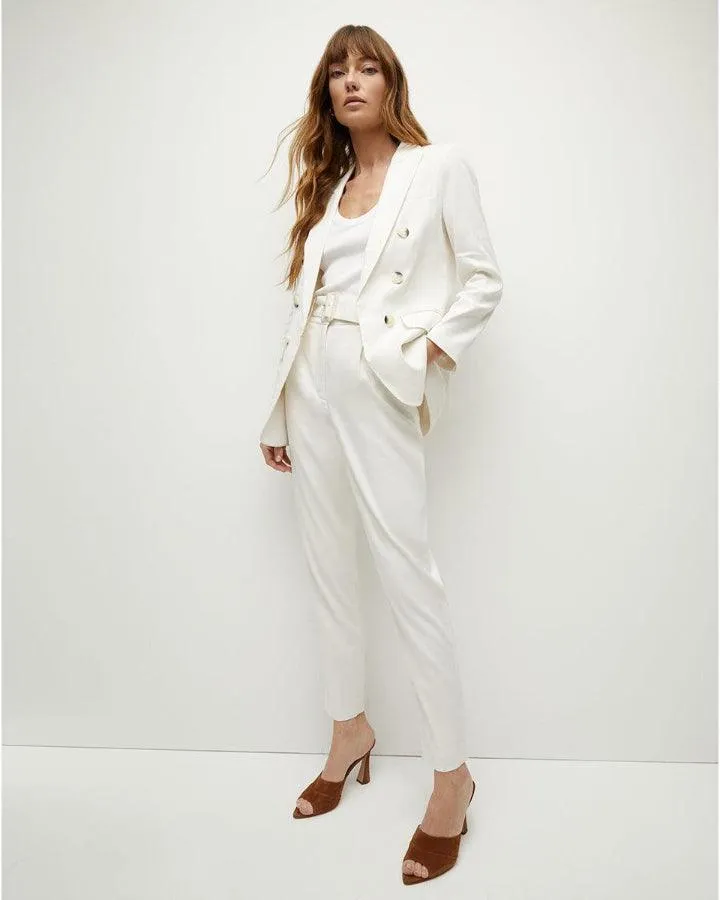 Veronica Beard Sofia Stretch Linen Pant