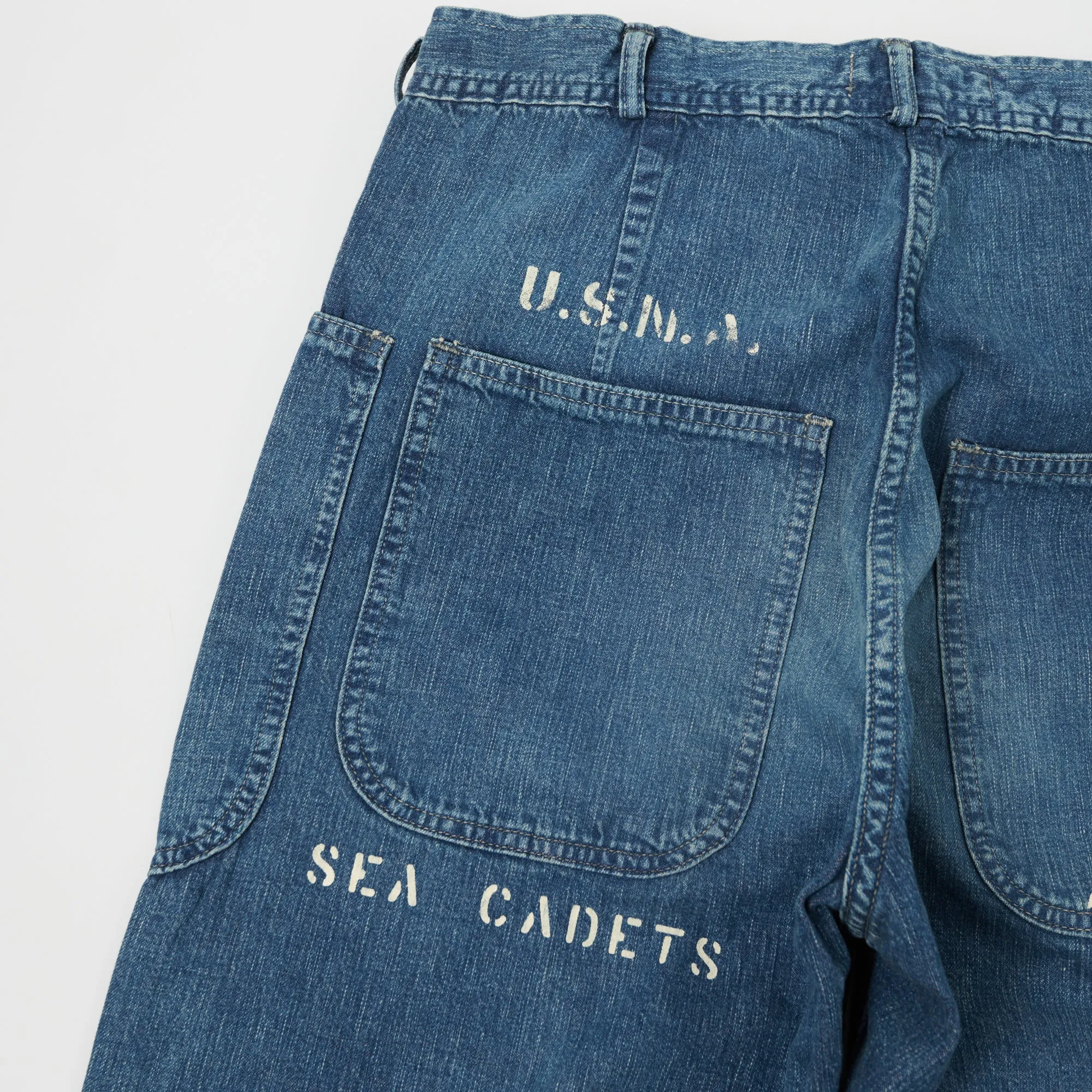 Warehouse & Co Washed Denim Loose Straight Seaman's Pant