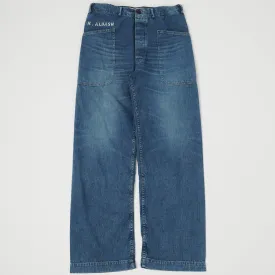 Warehouse & Co Washed Denim Loose Straight Seaman's Pant